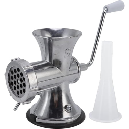 Lybunair Manual Aluminum Alloy Meat Grinder, Suction Cup Type Meat Mincing Machine, Kitchen Mincer and Sausage Maker for Home Cooking