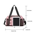 thumbnail image 5 of Letter Print Fitness Bag Large Capacity Gym Bag Travel Bag Weekender Bag, 5 of 20