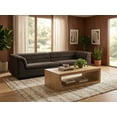 thumbnail image 2 of Meridian Furniture Cascade Brown Boucle Fabric Modular Sofa, 2 of 11