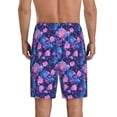 thumbnail image 6 of KLL Blue Skull Rose for Men's 1-Pack Shorts,Sleep Pajama Shorts for Men Soft Pj Shorts Men's Pajama Bottoms Sleepwear -Large, 6 of 7