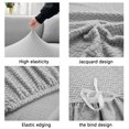 thumbnail image 2 of Dowbom Super Stretch Sofa Slipcover,Jacquard Furniture Protector with Elastic Bottom Couch Cover Anti-scratch thick Washable Sofa Cover for Living Room Pets Kids-2 Seater(57"-72")-A, 2 of 7
