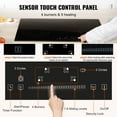 thumbnail image 4 of Empava 30.3 x 20.5 Inch Electric Cooktop, 4 Burner Glass Stove, Sensor Touch, 9 Power Levels, Timer & Child Lock for Safe Cooking, 4 of 7