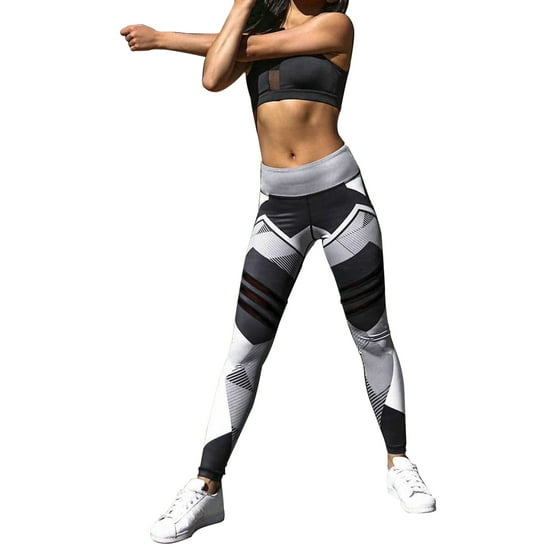 Leaf Printing Leggings Women Printed Leggings Workout Gym