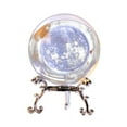 thumbnail image 2 of weibbin Engraved Decorative Crystal Sphere Decorative Quartz Glass Ball, Model Astronomy Sphere, Paperweight Crystal Display Sculpture Home Decor Crafts for Kids Friends, 2 of 6