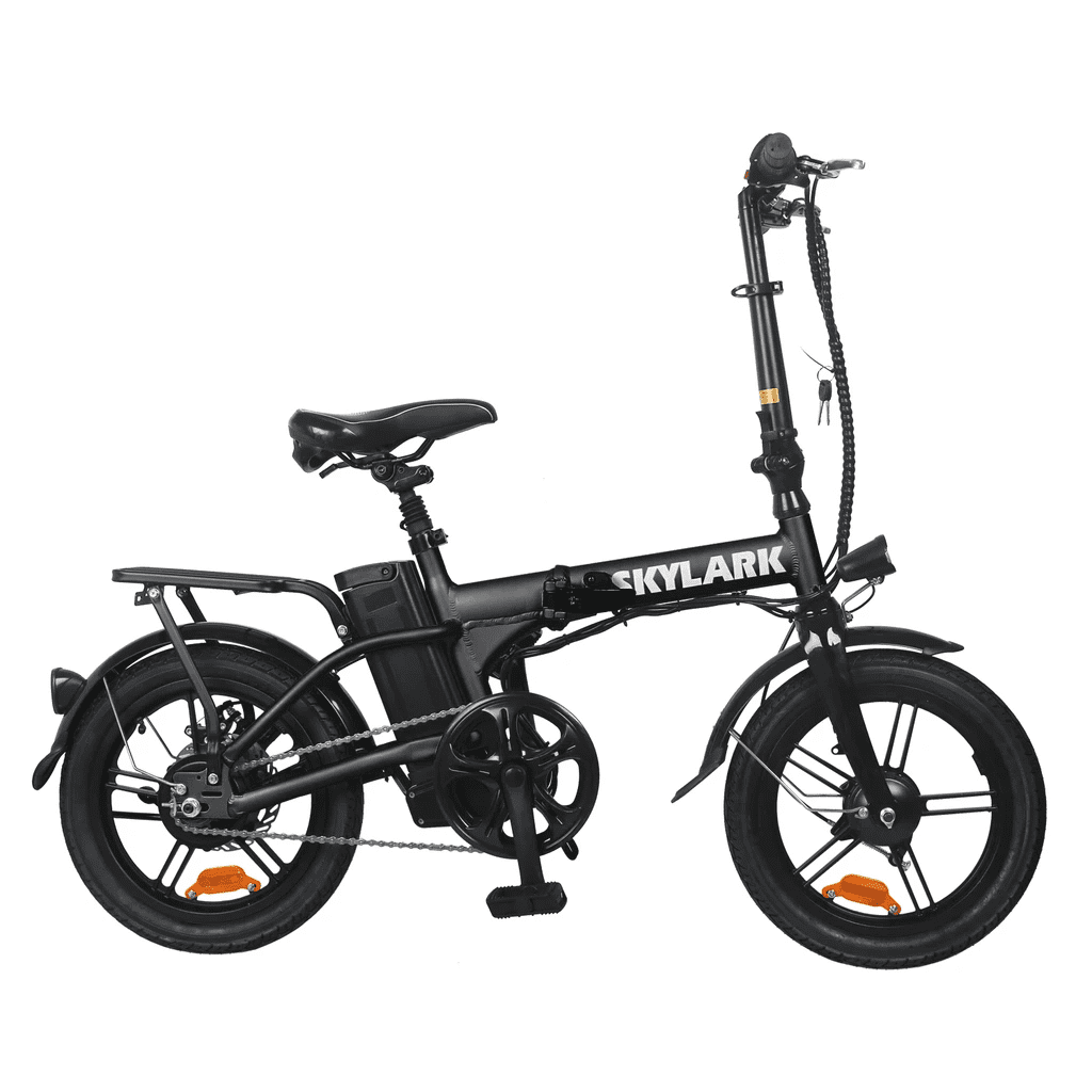 NAKTO A020100018 Skylark 16" x 2" Electric Bicycles, Black