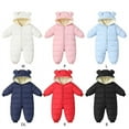 thumbnail image 3 of Cute Baby Clothes Newborn Boy Girl Snowsuit Winter Coats Infant Jumpsuit Bodysuits Registry Warm Hooded Suit, 3 of 6
