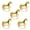 Golden 5pcs, variant on Dserhfy Standing Horse Napkin Ring, for Christmas Thanksgiving Banquet Party Table Decoration