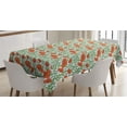 thumbnail image 1 of Flower Tablecloth, Flourishing Composition of Nature Growth Spring Season Poppies, Rectangular Table Cover for Dining Room Kitchen, 60 X 90 Inches, Baby Blue Vermilion and Green, by Ambesonne, 1 of 3