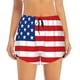 thumbnail image 2 of Balery America Flags3 Pantalones cortos deportivos para mujer con forro y dos bolsillos, elásticos, para entrenamiento, gimnasio, yoga-XX-Large, 2 of 7