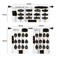 thumbnail image 4 of LALILO Kitchen Curtains and Valances Set of 3 36" Pumpkin Window Treatment Tiers for Window Decor, 4 of 5