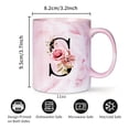 thumbnail image 3 of Initial Mugs, Ceramic 11oz Personalized Coffee Mugs, R, 3 of 7