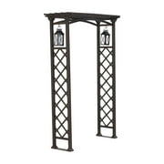 Metal Arbor With Lantrens