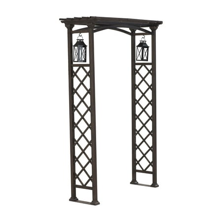 Metal Arbor With Lantrens