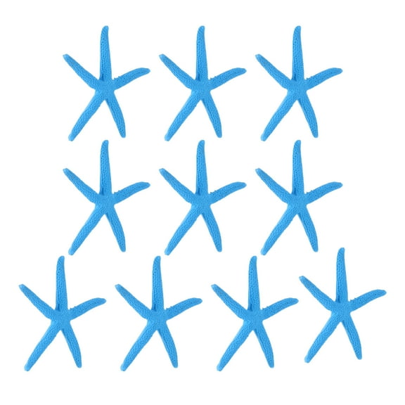YUYUETIME Nautical Decorations Resin Sea Stars Blue 10Pcs
