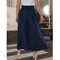 thumbnail image 3 of FOLUNSI Women's Plus Size Wide Leg Pants Casual Loose High Waist Culottes Trousers m-4x, 3 of 8