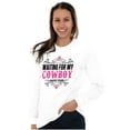 thumbnail image 3 of Cowgirls Dont Cry Pretty Southern Women's Long Sleeve T Shirt Brisco Brands S, 3 of 6