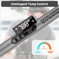 thumbnail image 4 of Cordless Soldering Iron Kit, USB Rechargeable Portable Cordless Soldering Iron,LED Light and LCD Digital Adjustable Temperature, Soldering Iron for Electric Repairs, DIY(Gray), 4 of 7