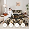 thumbnail image 3 of Manfei Floral Bee Twin Comforter Sets 2pcs,Vintage Aesthetics Bedding Set,1 Comforter and 1 Pillowcase,Reversible, 3 of 6