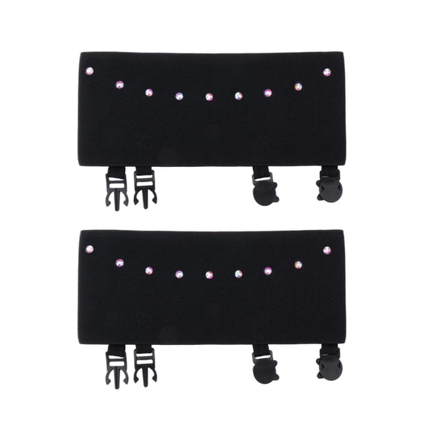 Fundas para botas de skate, resistentes fundas de licra para bandas de zapatos de skate, fundas para patines de hielo Negro Talla M