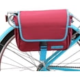 thumbnail image 5 of sixthreezero Bicycle Pannier Bag Rear Rack Trunk with Waterproof, Clip On Frame Mount, Shoulder Strap, Burgundy, Red and Blue, 5 of 6