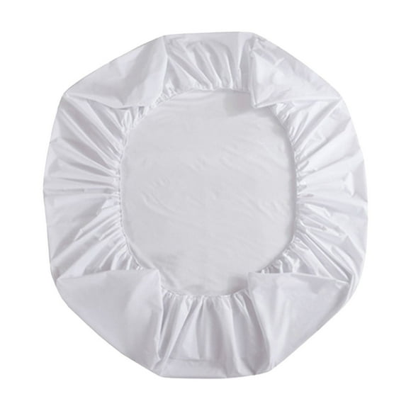 Matoen12 Soft Bed Sheet for Home Bedroom Dormitary, Polyester Skin-Friendly Breathable Bed Cover, Solid Color Modern Home Decor King Bed Sheets, Machine Washable, King Size, 76"x80", 1PC, White