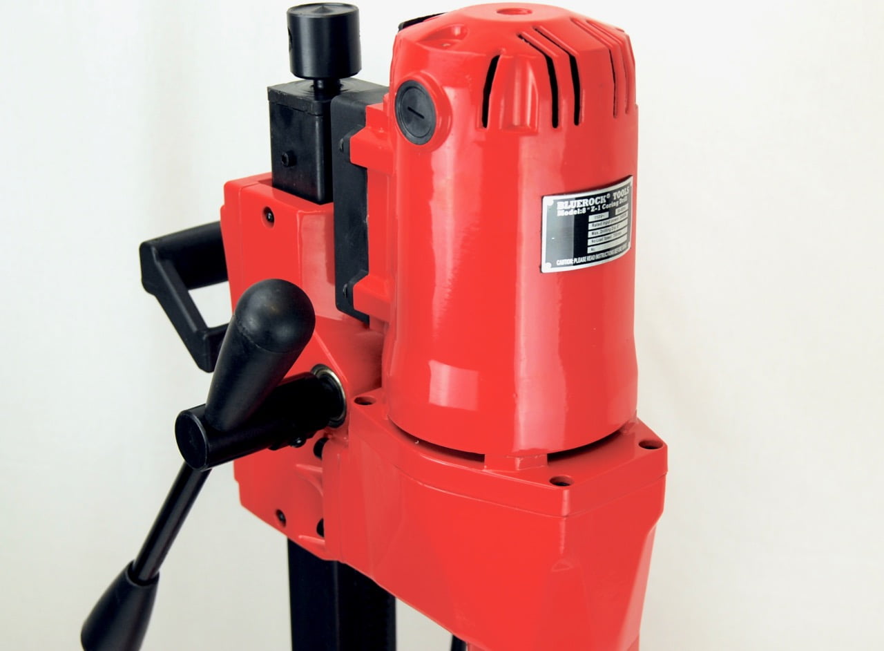 BLUEROCK ® 8" Z1 Concrete Core Drill w/ Stand & 1"- 8" Diamond WET Coring Bit Set - PACKAGE DEAL