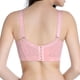 thumbnail image 4 of Gibobby Sujetador deportivo sin aros de talla grande para mujer Brasier mujer(Rosa,46D), 4 of 5