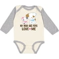 thumbnail image 3 of Inktastic Mimi and Pops Love Me Grandchild Girls Long Sleeve Baby Bodysuit, 3 of 5