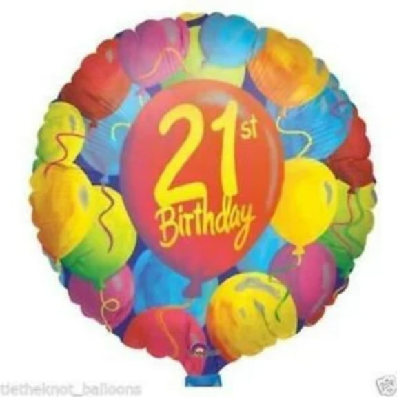 18" 21ST BIRTHDAY Balloon  Party Supplies Decorations Foil Mylar Balloon