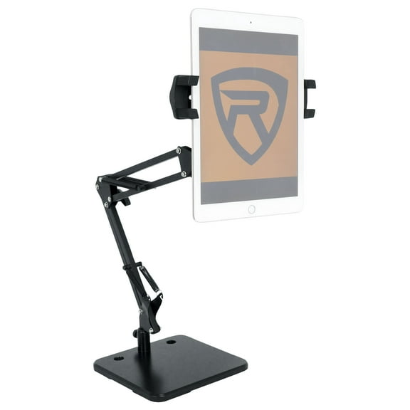 Rockville iSTAND 75 Desktop iPad/Smartphone/Tablet Stand w/ Boom Weighted Base