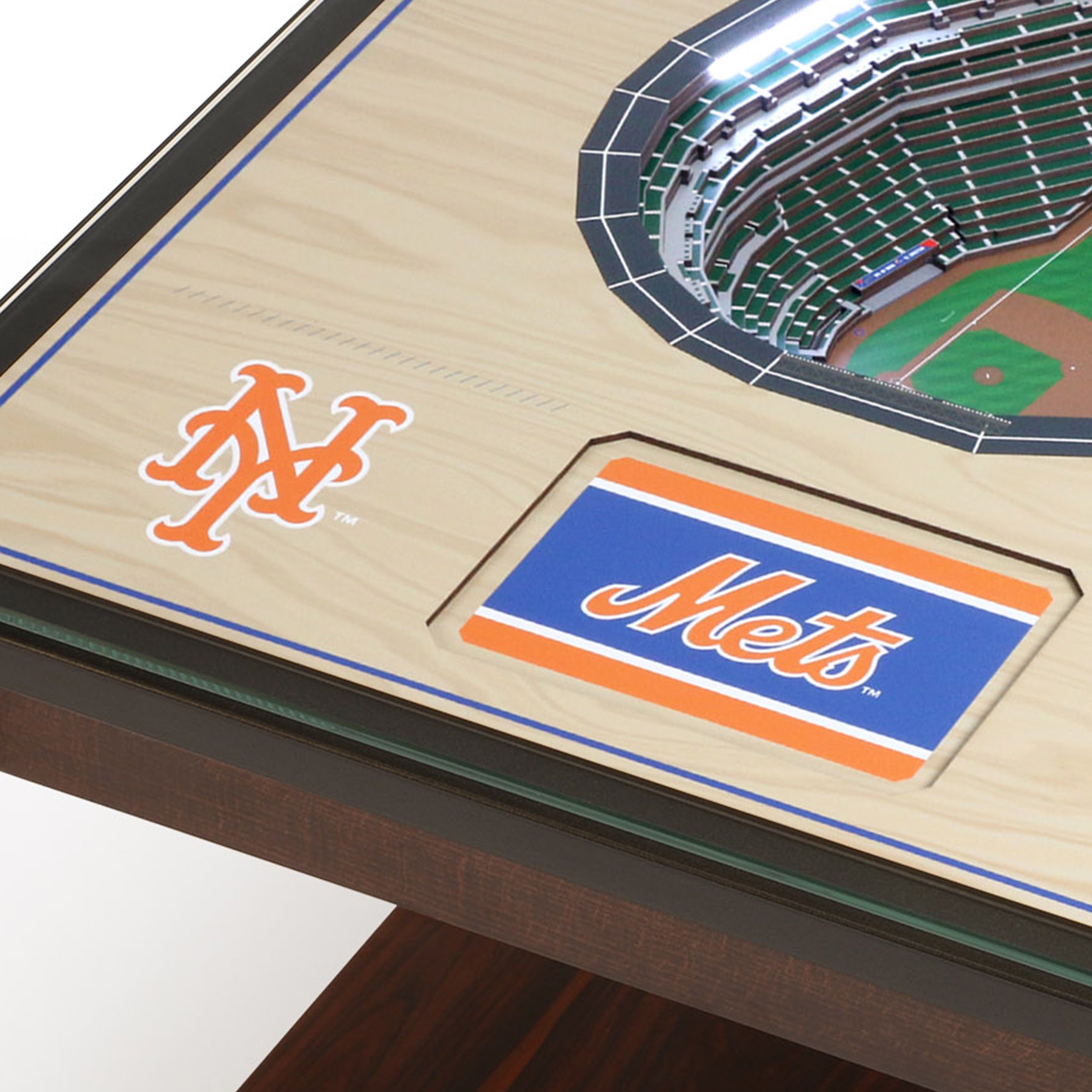 New York Mets 25-Layer StadiumViews Lighted End Table