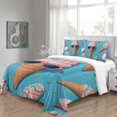 thumbnail image 4 of 3D Ice Cream Printed Comforter Cover Set Children Adult Unique Design Bedding Set Bedroom Decor,King (90"x104"), 4 of 5