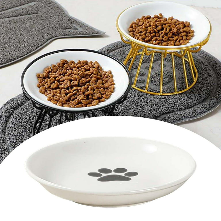 CILXGQLN cilxgqln elevated cat bowls raised cat food bowls, 15 tilted pet  bowls for cats puppy small dogs, raised dog bowl stand feede