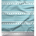 thumbnail image 1 of Soimoi Blue Poly Georgette Fabric African Tribal Fabric Prints By Yard 42 Inch Wide, 1 of 3