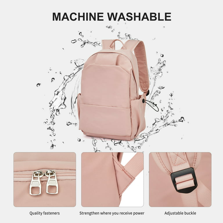 Women's Work Backpack, Commuter Purse With Adjustable Strap, Zipper Casual  Shoulder Bag, Pink Bag - Backpacks - AliExpress