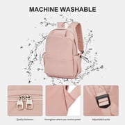 School Backpack Womens, Causal Travel School Bags 15.6 Inch Laptop Backpack for Student Lightweight Rucksack Water Resistant Bookbag College Men Work Daypack Pink