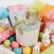 thumbnail image 4 of Bolsa de tela para cesta de Pascua – Bolsa de regalo de huevos de Pascua reutilizable y mona, cesta decorativa ligera para Navidad, 1 pack, 4 of 8