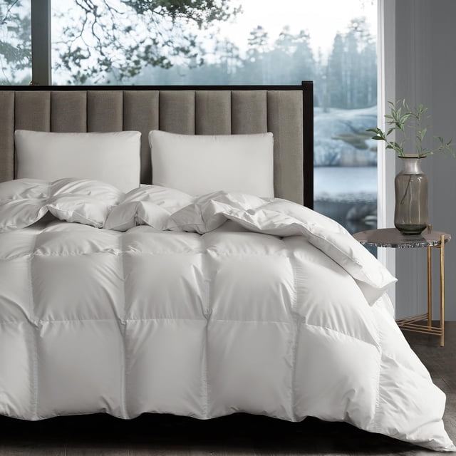 Comforter Hotel Grand White de fibra de plumón de ganso, tamaño king