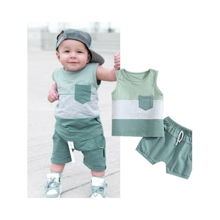 

Licupiee Toddler Infant Boys Shorts Set Seaside Printed T-Shirt+Shorts 2Pcs Little Boy Outfits Summer Clothes Suit