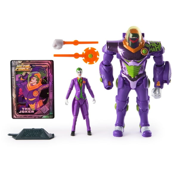 Figura de acción DC Comics Metal Force The Joker con armadura 15 cm