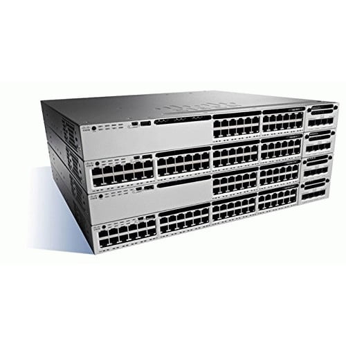 Cisco Catalyst WS-C3850-24XS Layer 3 Switch 24 Expansion Slot Manageable Optical Fiber 3 Layer Supported 1U High... by Cisco
