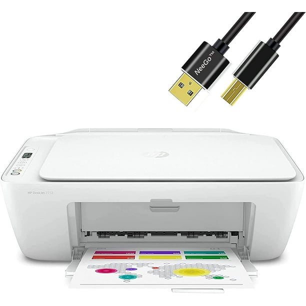 HP Wireless Color Inkjet Printer, Copy, Scan, Printing W NeeGo Cable - Walmart.com