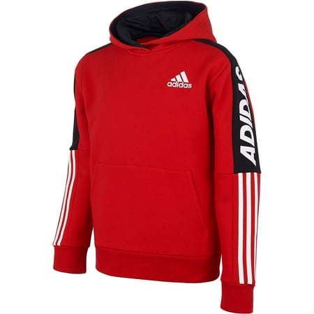 adidas boys' fleece 3-stripe hoodie adidas boys' fleece 3-stripe hoodie