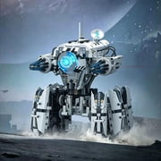 Programmable Hexapod Robot Technic Building Kit, STEM Sci-Fi War Machine Six-Legged Robot with Dual Control, App & Remote Control, Light-Up Cyber Technic Mecha Sets (1406 PCS)