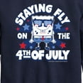 thumbnail image 3 of SpongeBob SquarePants - Fly on the 4th of July - Toddler And Youth Crewneck Fleece Sweatshirt, 3 of 6