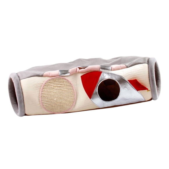 Juguete de tubo interactivo suave tipo túnel para cachorros, gatitos, OVNI