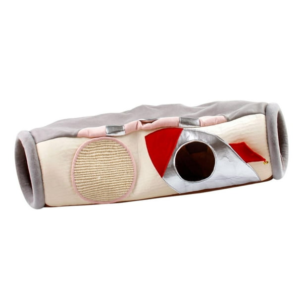 Túnel plegable para gatos, túneles, juguete interactivo de tubo para OVNI