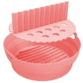 thumbnail image 4 of YAOMOBB Heat Resistant Fryer Mat Non Stick Silicone Fryer Pot High Temperature Resistant and Foldable with Handle for Even Heat Distribution, 4 of 7
