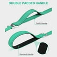 thumbnail image 4 of Joytale 6FT No-Tangle Slip Lead Dog Leash – Padded Double Handle, Reflective Nylon, for Small & Medium Dogs, Turquoise, 4 of 6