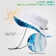 thumbnail image 6 of UPF 50+ Foldable Sun Hat Patterned Under Brim Bucket Hats for Summer Hiking Fishing Beach Safari Men Women, 6 of 7